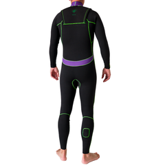 Narval x Shane Borland Sur Wetsuit 3.2mm Black/Purple/Neon Green