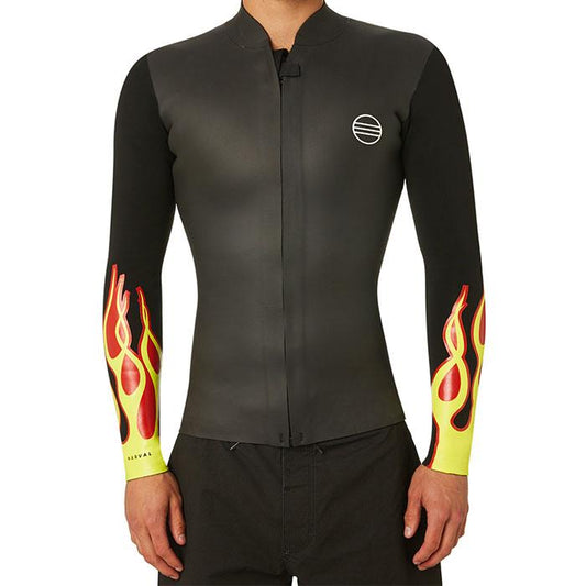 Chaleco Narval Untitled Flame con cremallera frontal de 2 mm