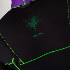Narval x Shane Borland Sur Wetsuit 3.2mm Black/Purple/Neon Green