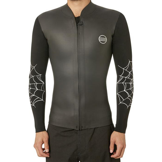 Chaleco con cremallera frontal de 2 mm con diseño de araña sin título de Narval