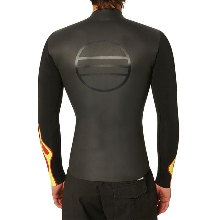 Narval Untitled Flame Front Zip Vest  2mm
